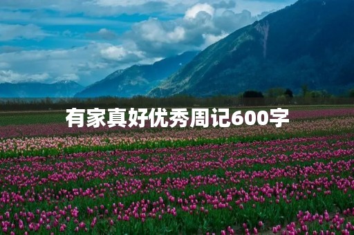 有家真好优秀周记600字