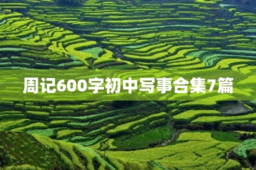 周记600字初中写事合集7篇