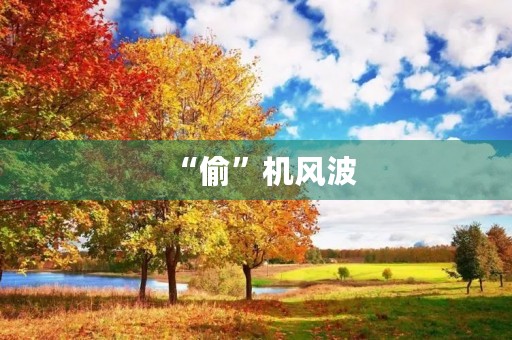 “偷”机风波