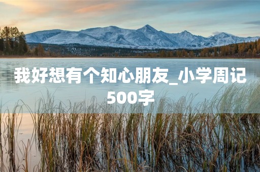 我好想有个知心朋友_小学周记500字