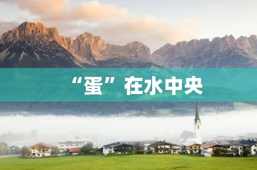“蛋”在水中央 “蛋”在水中央