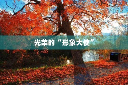 光荣的“形象大使” 光荣的“形象大使”