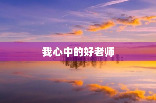我心中的好老师