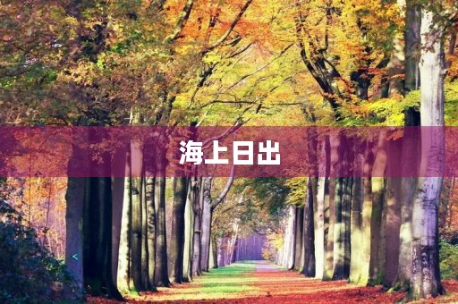 海上日出
