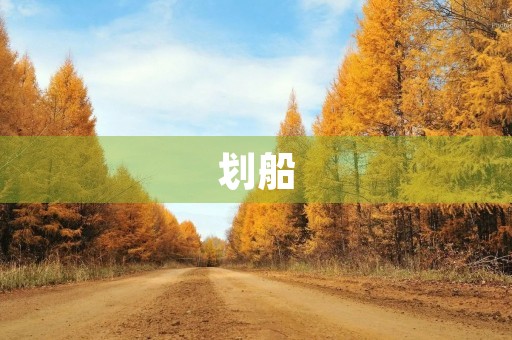 划船 划船