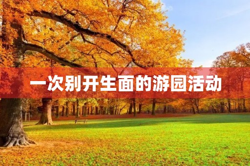 一次别开生面的游园活动 一次别开生面的游园活动