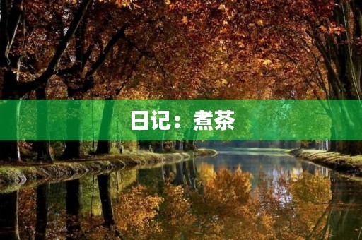日记:煮茶 日记:煮茶