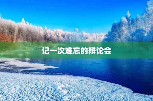 记一次难忘的辩论会 记一次难忘的辩论会