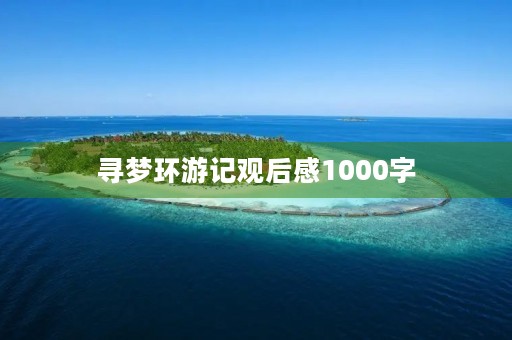 寻梦环游记观后感1000字 寻梦环游记观后感1000字