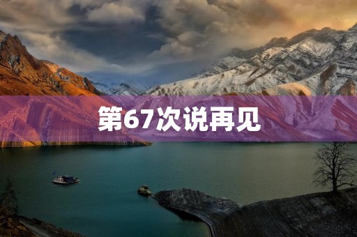 第67次说再见 第67次说再见