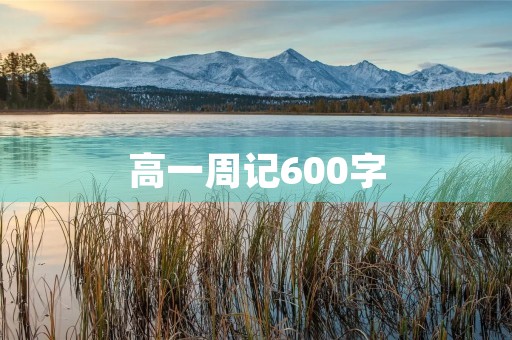 高一周记600字 高一周记600字