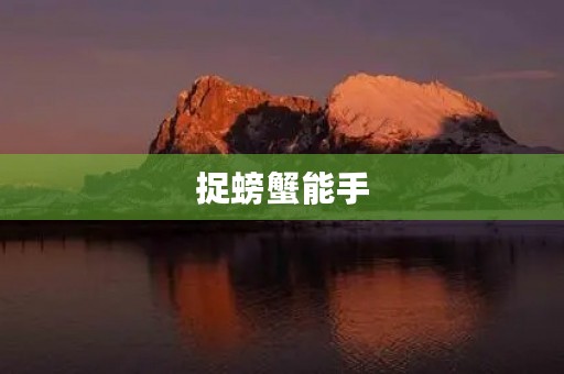捉螃蟹能手 捉螃蟹能手