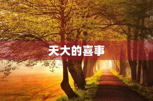 天大的喜事 天大的喜事