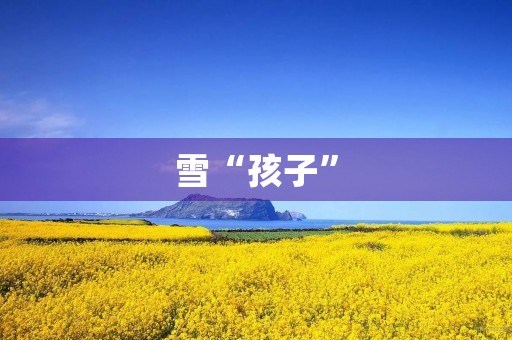 雪“孩子” 雪“孩子”