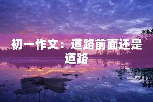 初一作文：道路前面还是道路