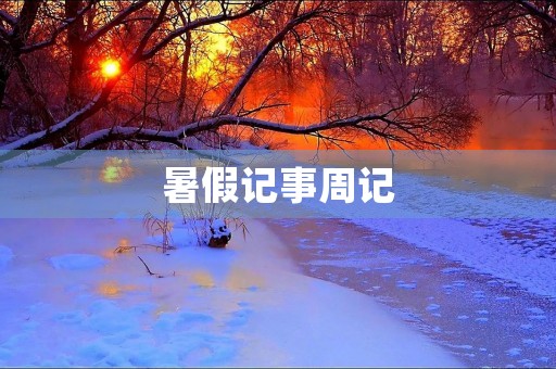 暑假记事周记 暑假记事周记
