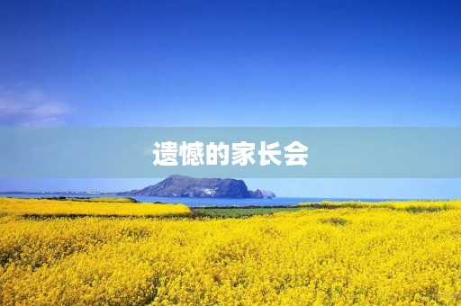 遗憾的家长会 遗憾的家长会