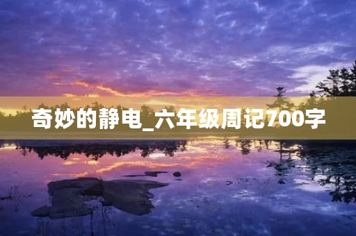 奇妙的静电_六年级周记700字 奇妙的静电_六年级周记700字