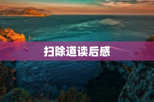 扫除道读后感