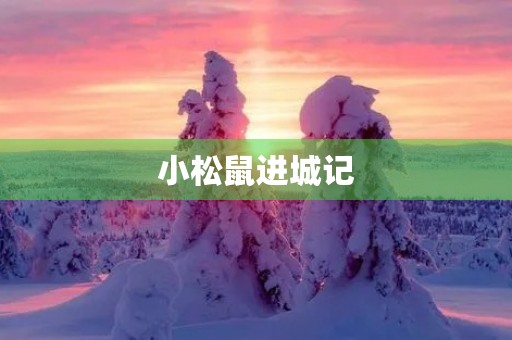 小松鼠进城记 小松鼠进城记