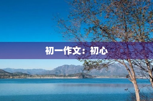 初一作文：初心