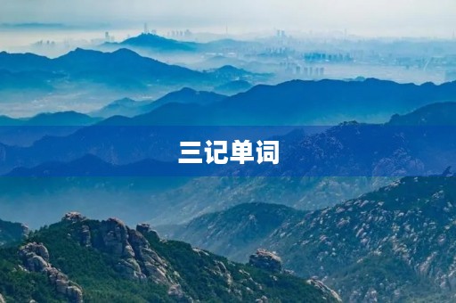 三记单词