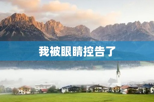 我被眼睛控告了