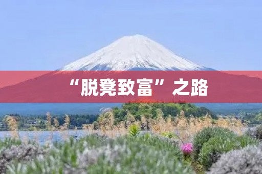 “脱凳致富”之路 “脱凳致富”之路