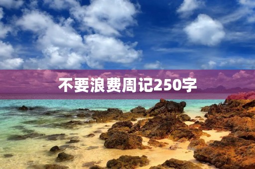 不要浪费周记250字
