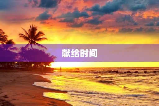献给时间