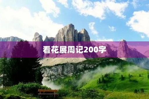 看花展周记200字