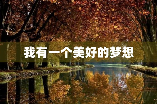 我有一个美好的梦想 我有一个美好的梦想