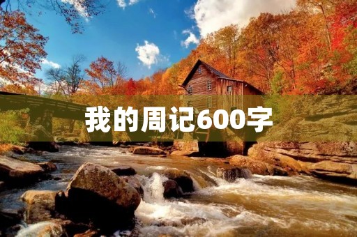 我的周记600字 我的周记600字