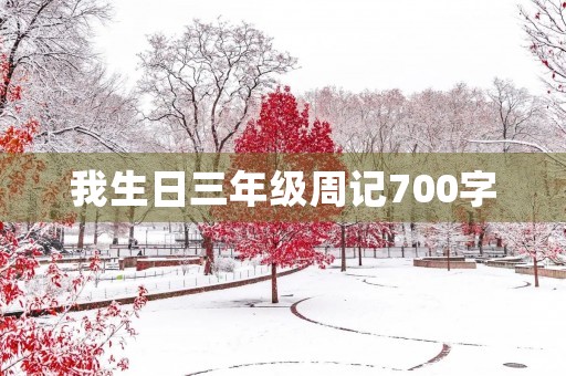 我生日三年级周记700字 我生日三年级周记700字