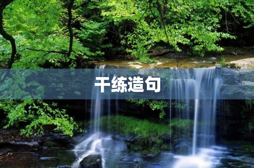 干练造句