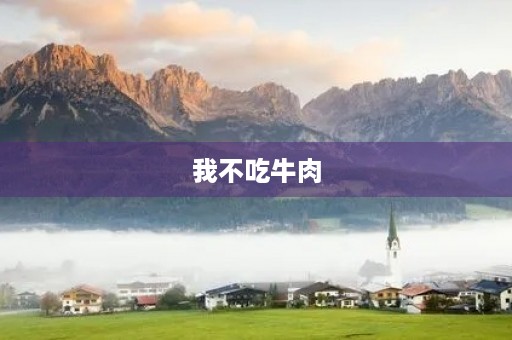 我不吃牛肉