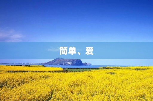 简单、爱
