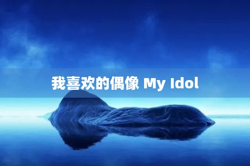 我喜欢的偶像 My Idol