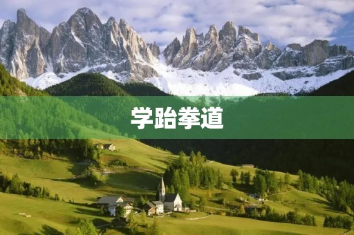 学跆拳道 学跆拳道