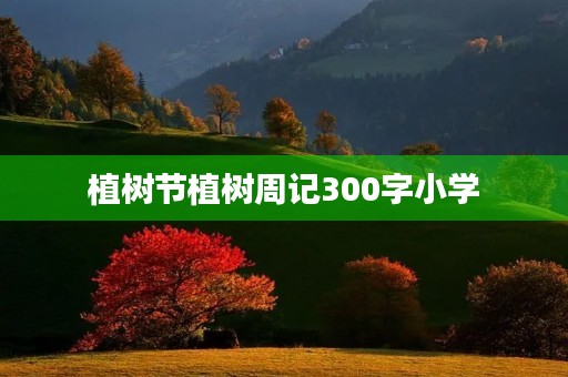 植树节植树周记300字小学