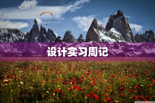 设计实习周记 设计实习周记