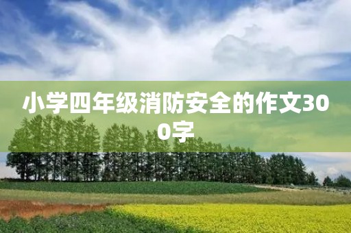 小学四年级消防安全的作文300字 小学四年级消防安全的作文300字