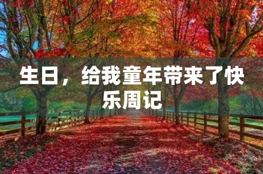 生日,给我童年带来了快乐周记 生日,给我童年带来了快乐周记