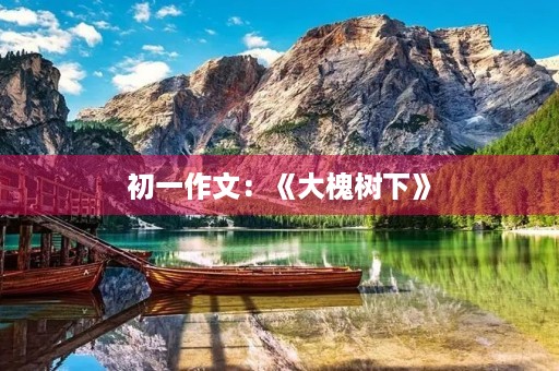 初一作文：《大槐树下》