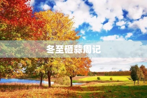冬至砸蒜周记
