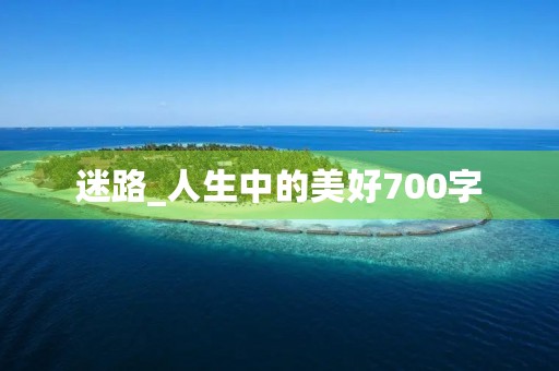 迷路_人生中的美好700字 迷路_人生中的美好700字