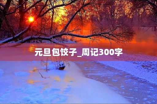 元旦包饺子_周记300字 元旦包饺子_周记300字
