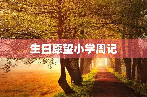 生日愿望小学周记