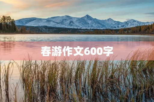 春游作文600字
