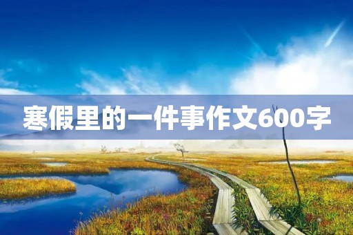 寒假里的一件事作文600字 寒假里的一件事作文600字